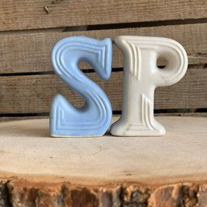 Bauer Style Pastel Salt & Pepper Shakers